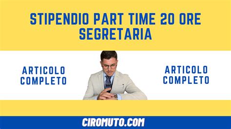 stipendio commessa part time